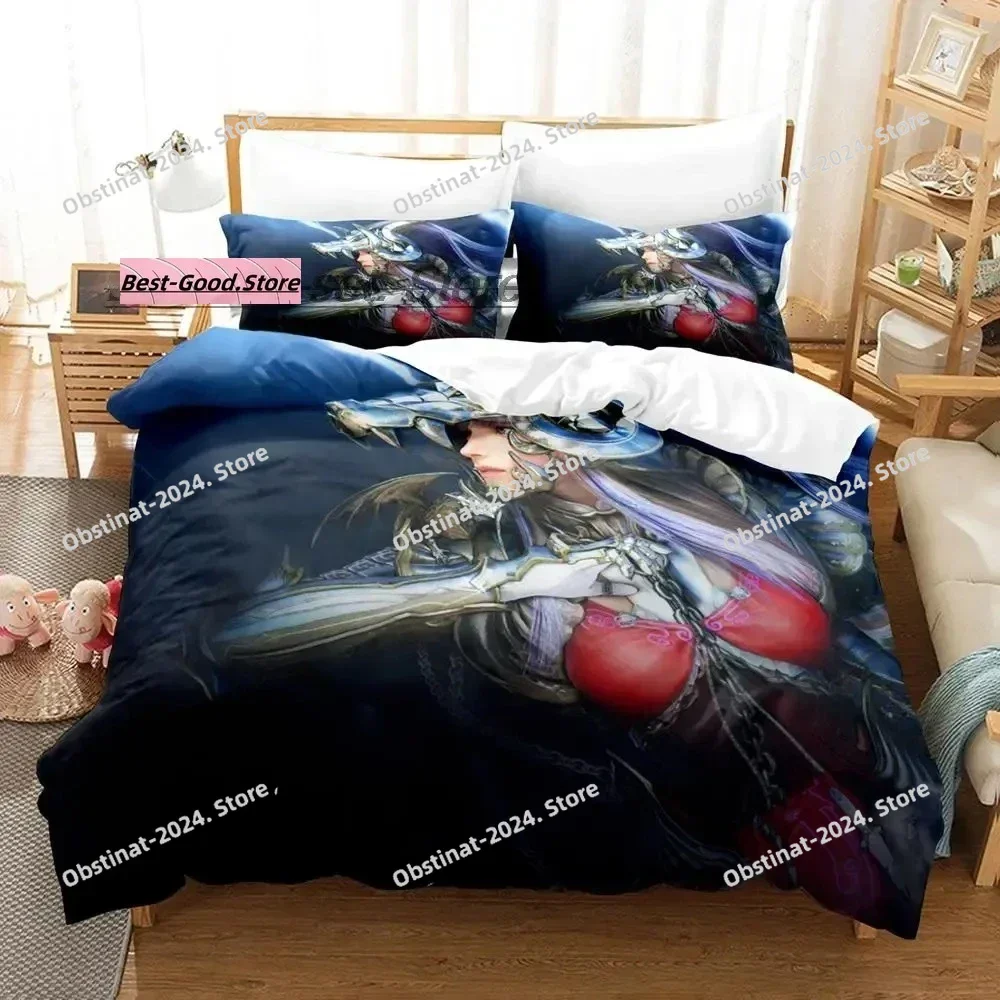 

Game Black desert Bedding Set Single Twin Full Queen King Size Bed Set Aldult Kid Bedroom Duvetcover Sets Anime Bed Sheet Set