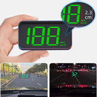 Car GPS HD Speedometer Cable Plug LED Digital Display High Definition Auto Electronics HUD Projector Head-Up Display 5V USB