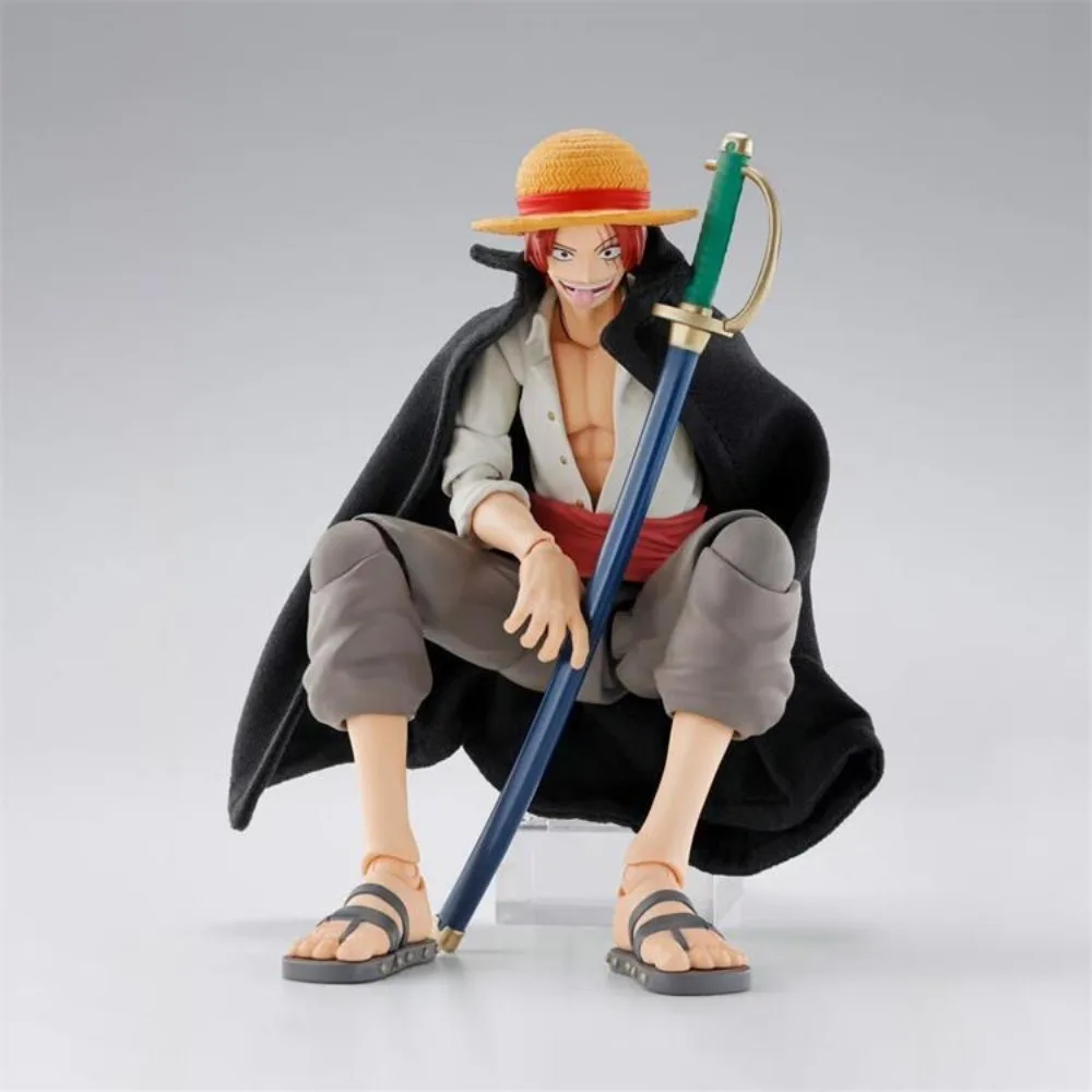 Stock Bandai figura de Anime Original de una pieza S.H.Figuarts SHANKS & MONKEY.D.LUFFY-figura de acción infantil juguetes modelo muñeca