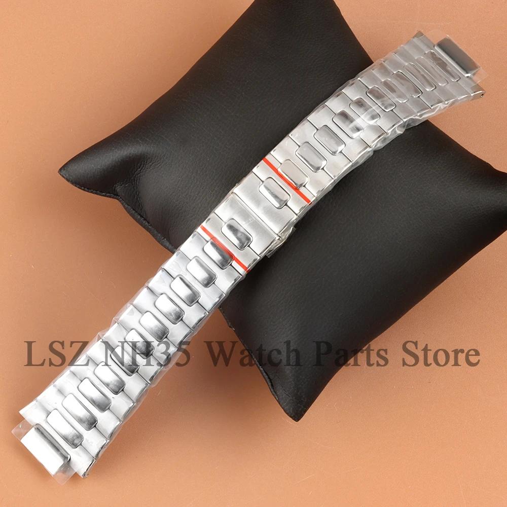 40mm NH35 Watch Case Strap 29.8mm Dial Hands Green Luminous For Seiko NH38 Movement Stainless Steel Waterproof Nautilus Case