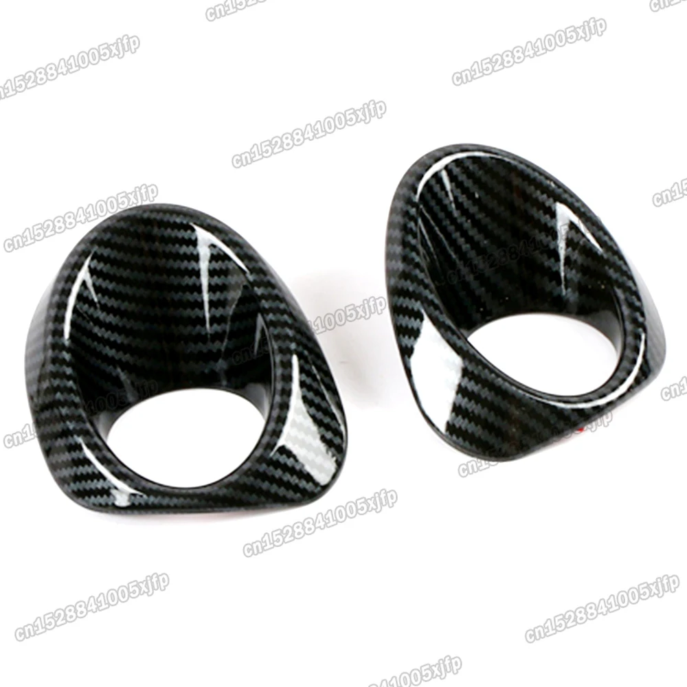 carbon fiber abs car front foglight fog light lamp ring trims for toyota corolla 2019 2020 2021 2022 e210 accessories auto