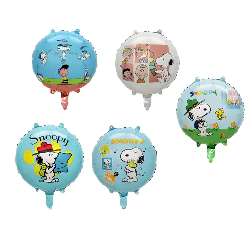 سنوبيس زينة حفلة عيد ميلاد سعيد الكلب راية العلم احباط بالونات اللاتكس أنيمي لوازم بيبي بوي فتاة الاطفال لعبة لطيفة الهدايا #3