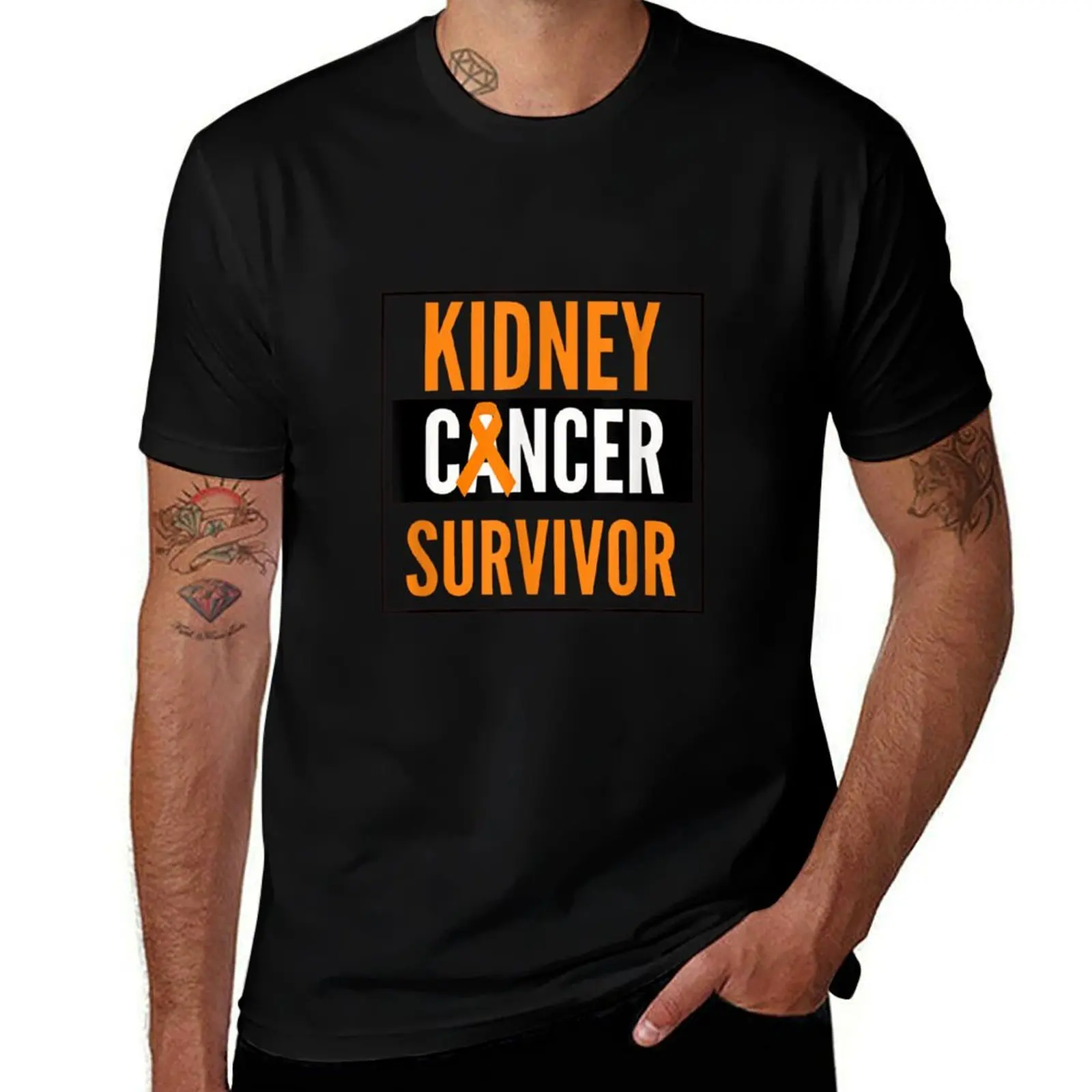 

Kidney Cancer Survivor T-Shirt t shirt man cotton t shirts for man graphic vintage man tshirt T-shirt