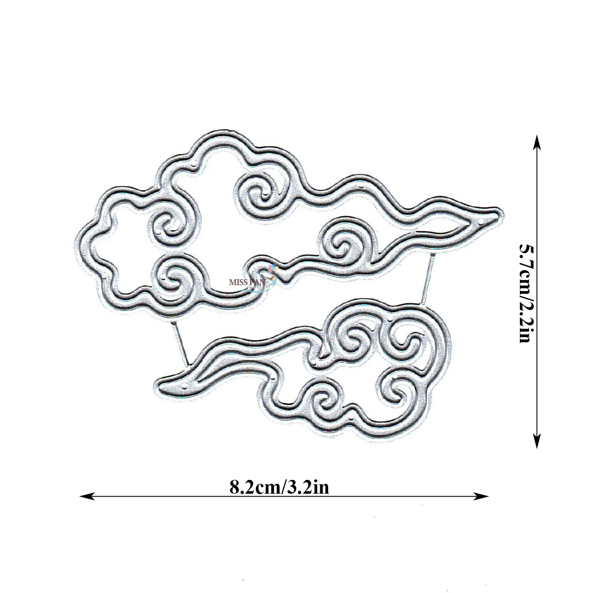 Chińskie pomyślne chmury metalowe wykrojniki do scrapbookingu wytłaczanie DIY ręczne szablony ręcznie robiony Album na zdjęcia