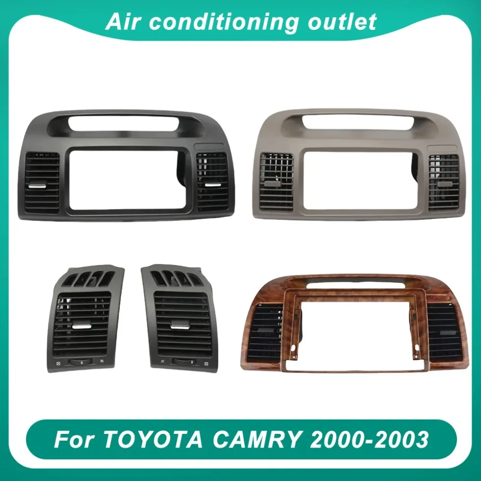 

Для TOYOTA CAMRY 2000-2003 решетка кондиционера, вентиляционные отверстия, розетка для кондиционера, передняя приборная панель автомобиля, центральная внутренняя решетка, складной аксессуар