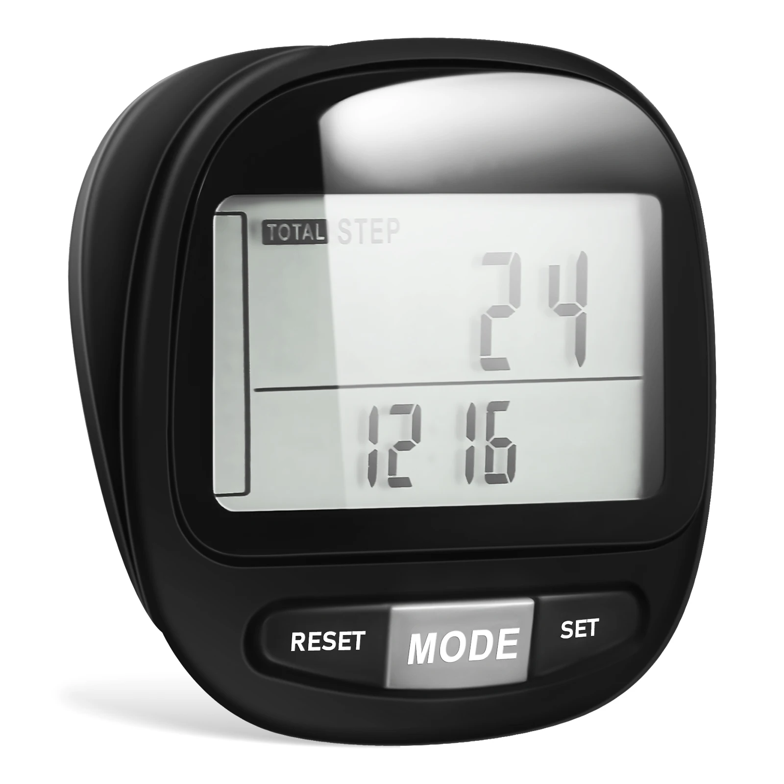 

1pcs Pedometer 3D Sensor Accurate Counting 7-Day Memory Clip-On Portable Walking Hiking Outdoor Exercise Fitness