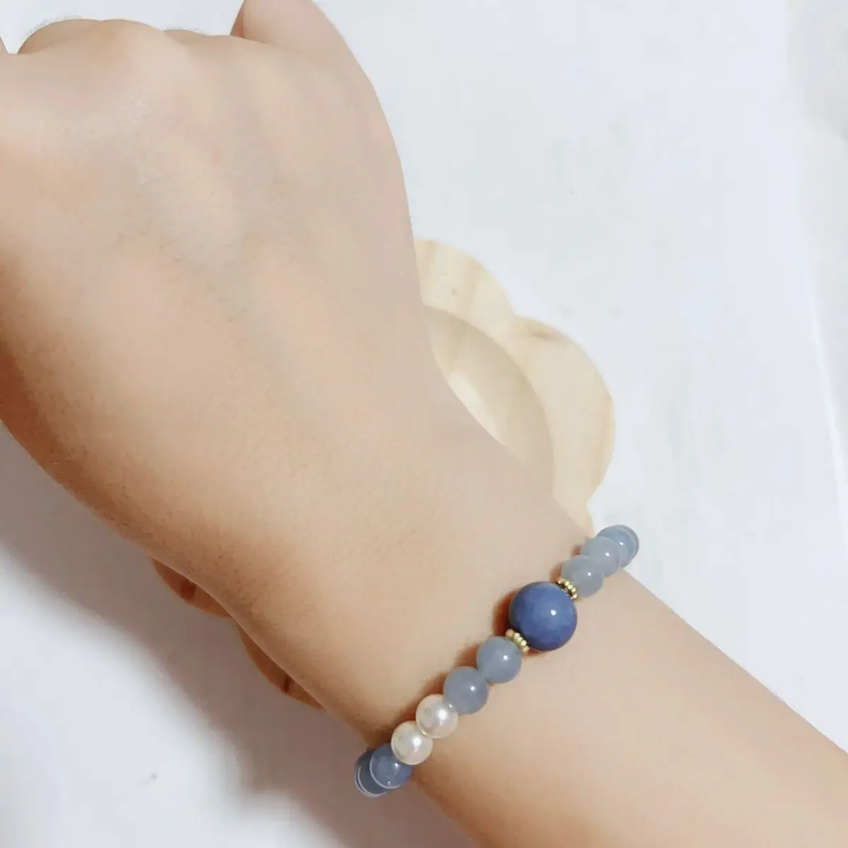 

Niche Bracelet Natural Aquamarine Original Crystal Hand String Hot Sale Chinese Ethnic Style Light Luxury Jewelry Gift for Women