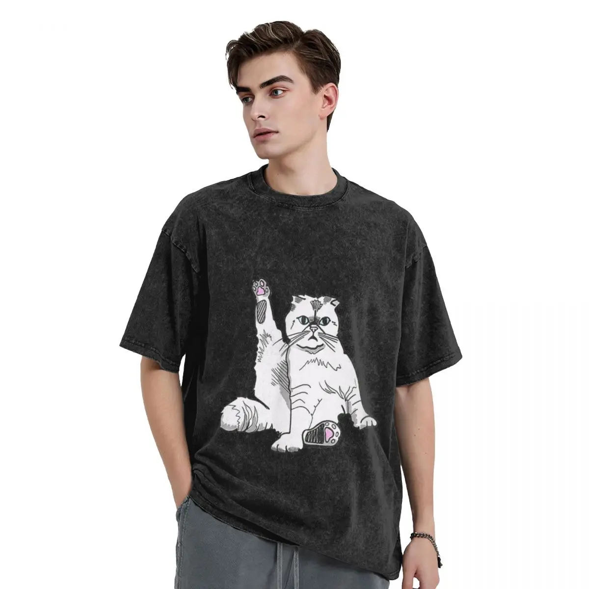 

Karma is a cat purring in my lap cause it loves me T-Shirt plain man t shirt anime designer t shirt men