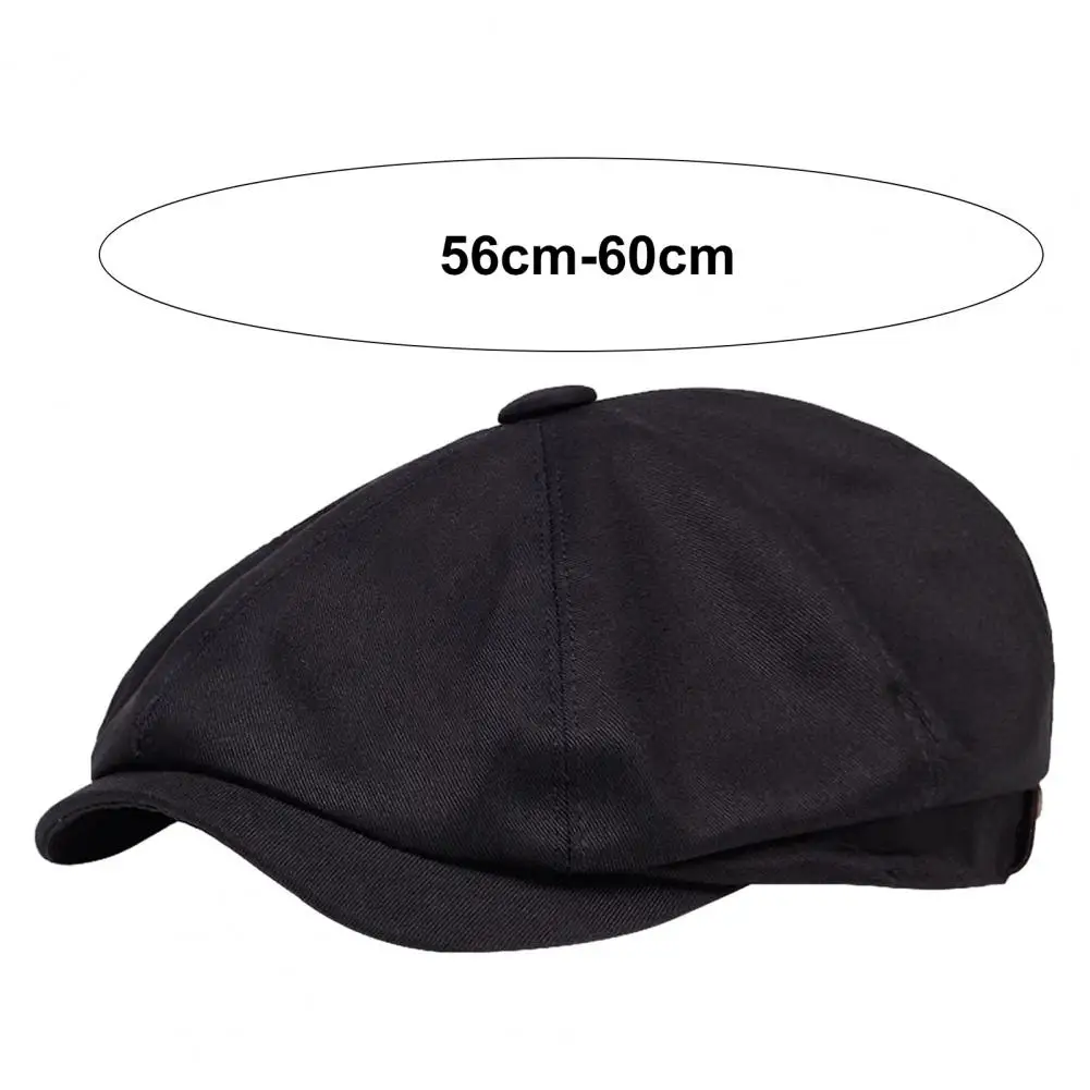 남성 레트로 뉴스보이 캡 스티칭 베레모 가을 겨울 빈티지 페인터 팔각형 모자 고라스