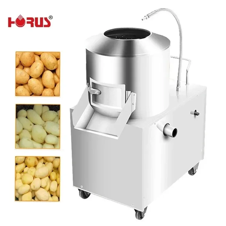 

Stainless Steel Commercial Electric Auto Potato Peeler Sweet Potato Washing Cleaning Machine