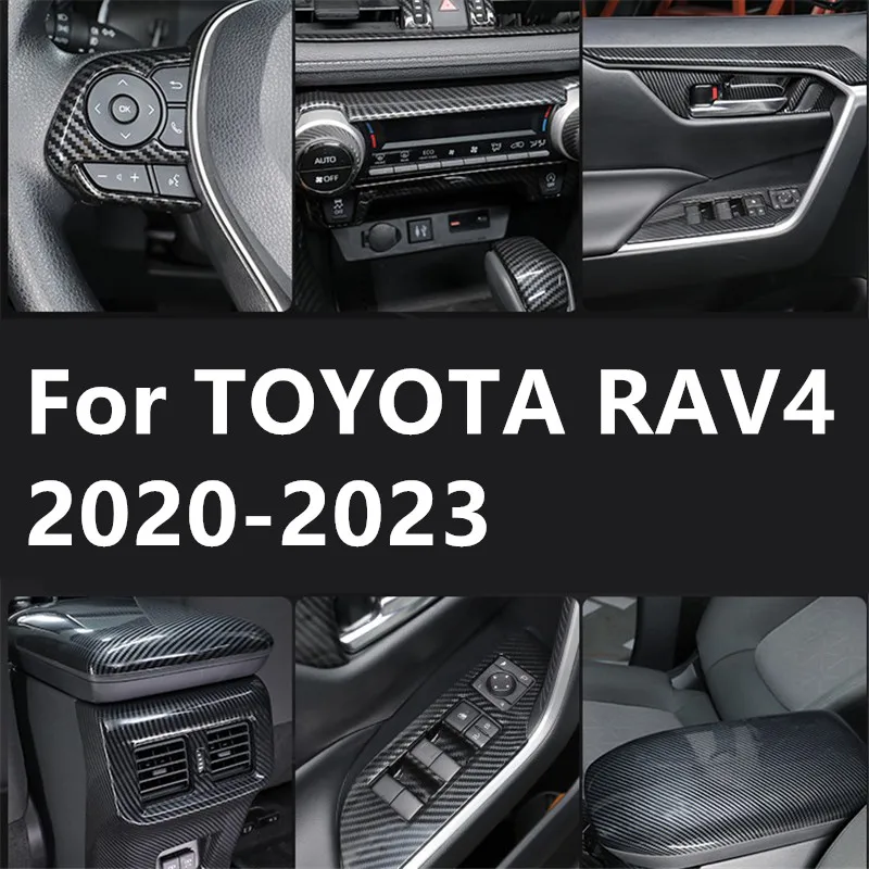 For TOYOTA RAV4 2020-2023 car Central control display decoration stickers car center console decoration articles car Accessories