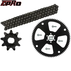#35 Chain 116L +35 75T Rear Sprocket&9T front Sprocket for Mini Bike ATV Quad Go Kart