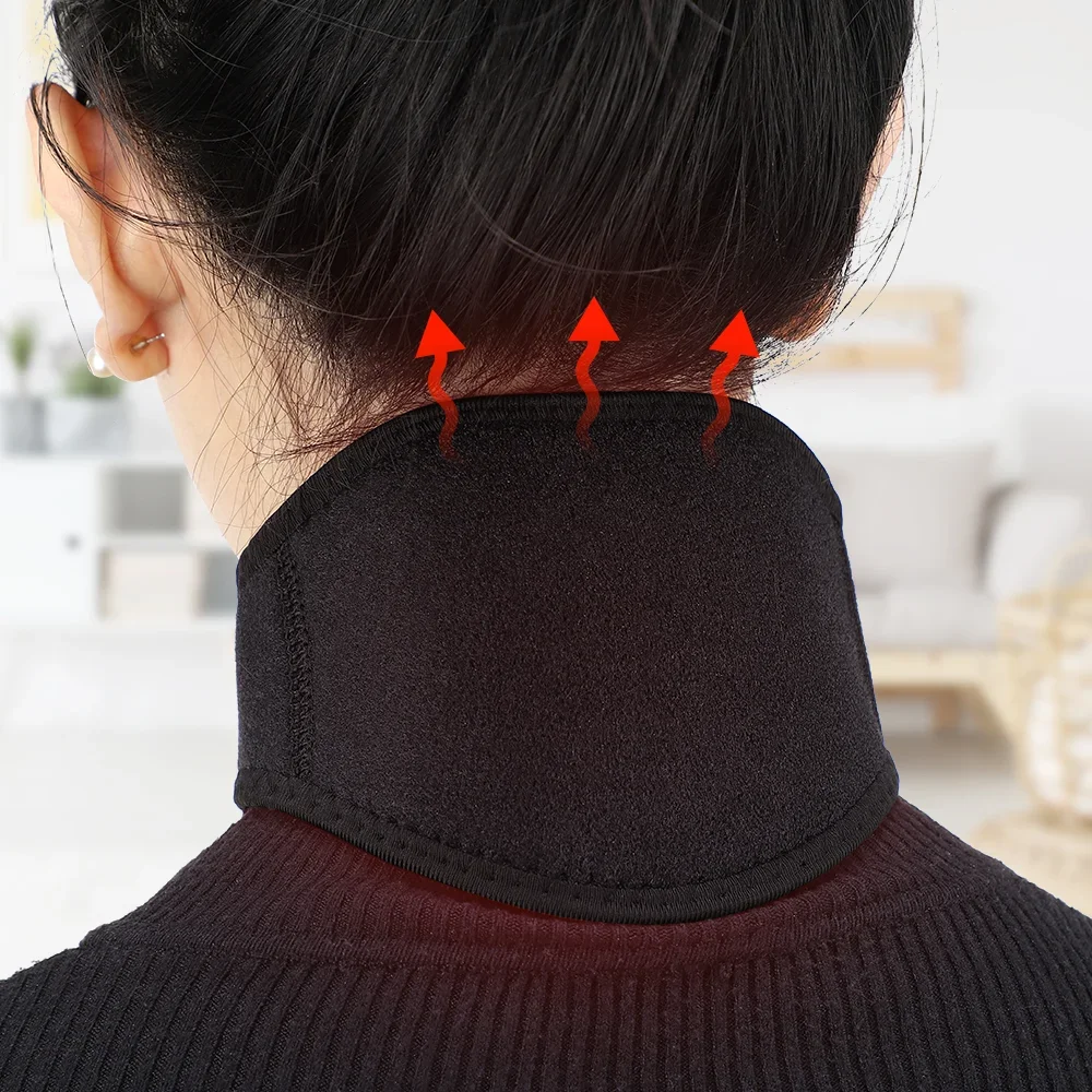 Magnetic Self-heating Neck Pad Tourmaline Infrared Therapy Muscle Relaxation Neck Protection Support Shoulder Straps Relaxation