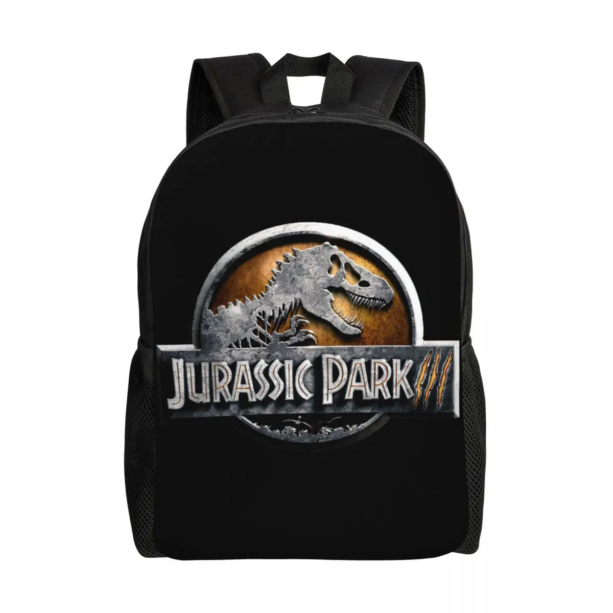 Custom Jurassic Park Backpacks Women Men Fashion Bookbag for School College Dinosaur Print Bags