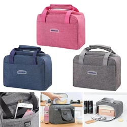 Portable Lunch Bag Food Thermal Box Durable Waterproof Office Cooler Lunchbox With Shoulder Strap Insulated Case