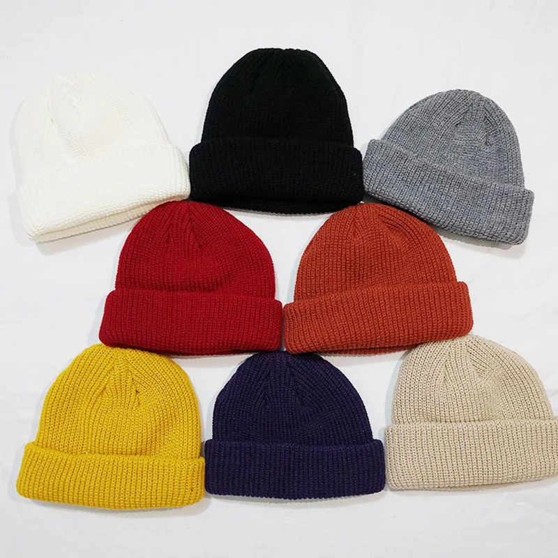 Custom Logo Beanie DIY Personalized Embroidered Design Autumn Winter Warm Knitted Hats For Men Women Team Brand Customize Skull