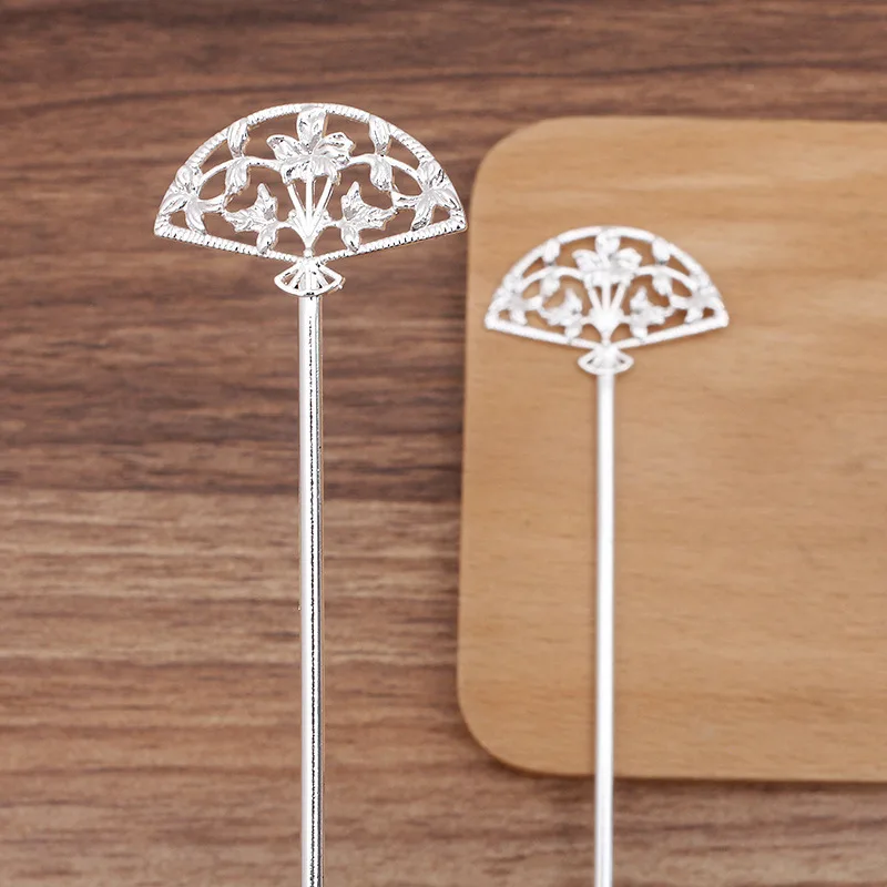 BoYuTe Alloy Fan Hair Stick Materials Handmade Diy Jewelry Accessories and Components Wholesale - view 5