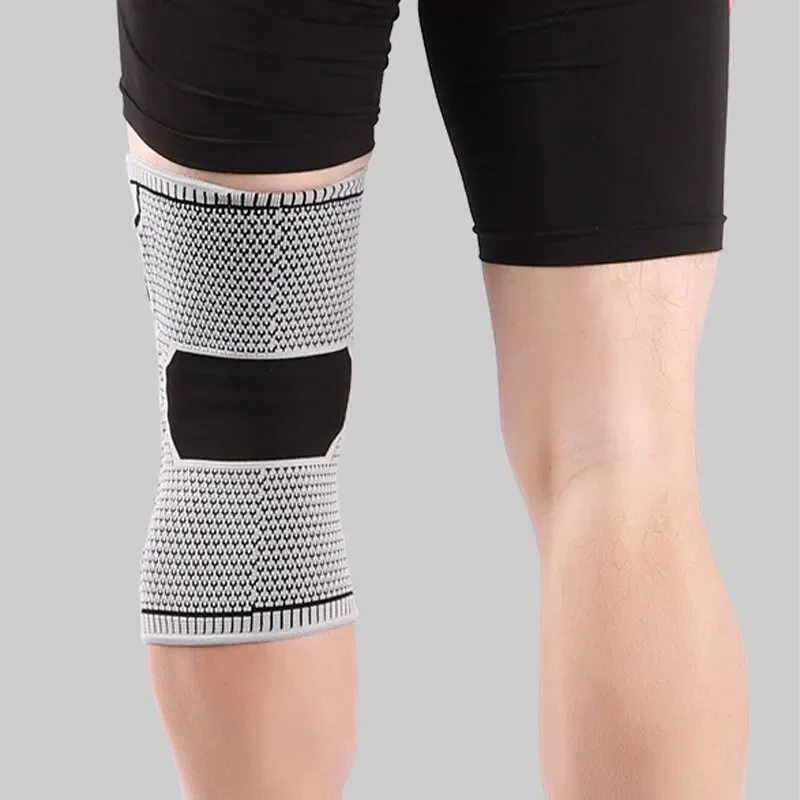 Knie-Ärmelunterstützung mit doppelter Kompression für Knieschmerzen, Sport, Laufen, Fitnessstudio, Linderung von Gelenkschmerzen, Meniskusrissverletzungen, Erholung