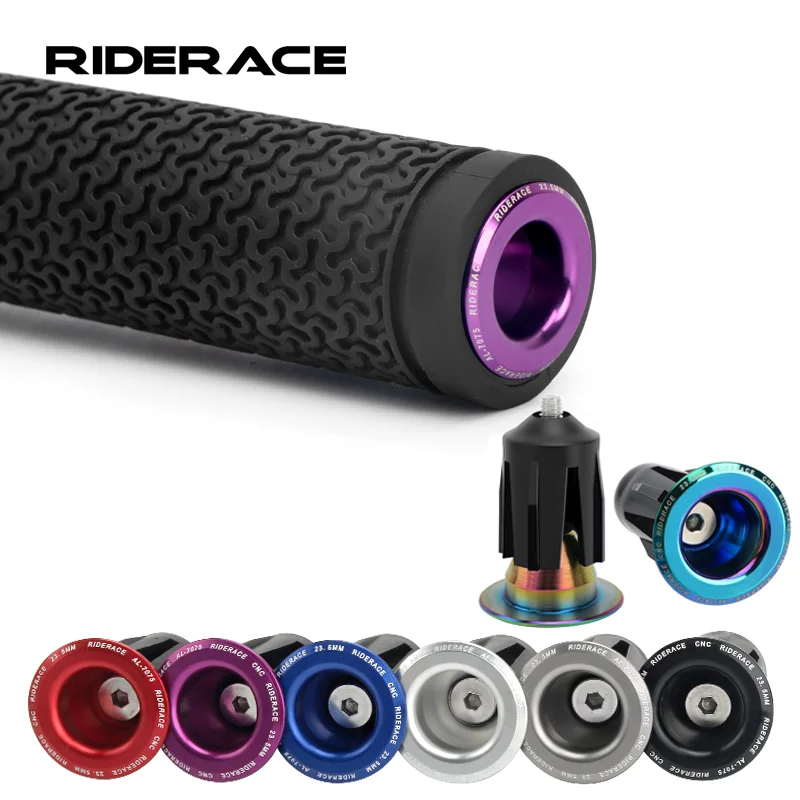 1 Pair Bike Handlebar End Plugs Aluminum Alloy Mountain Road Bicycle Handlebar End Cap Multi-color Cycling Handlebar Accessories