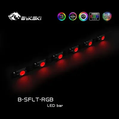 Bykski-Faixa de luz LED RGB suave para CPU, Water Block, 12V, 5V, ARGB, ARUA, SYNC