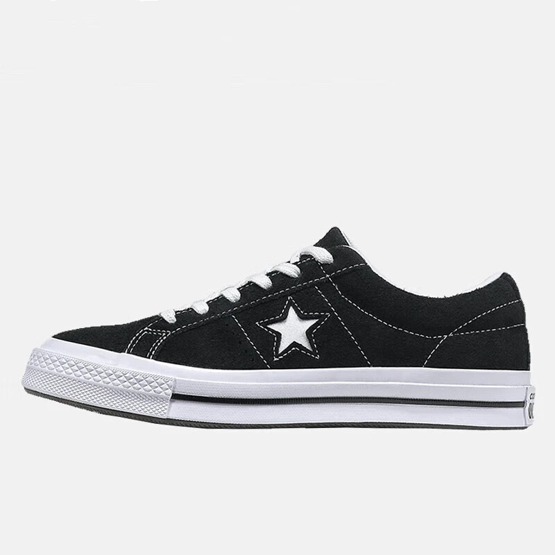 Converse одна звезда низкая Верхняя губчатая подошва Нескользящая легкая низкая огранка холщовая обувь для мужчин и женщин