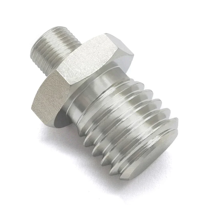 Threaded Adapter Polisher and Sander M12 to 5/8-11 Silver Steel Thread Fitting for Smooth Operation