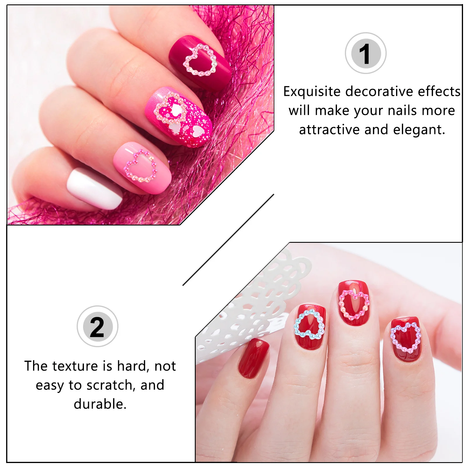 1 حقيبة من مسمار اللؤلؤ ترصيع حساسة DIY بها بنفسك مانيكير السحر مسمار الفن زينة للأظافر الاصطناعية الطبيعية مانيكير حلية #1