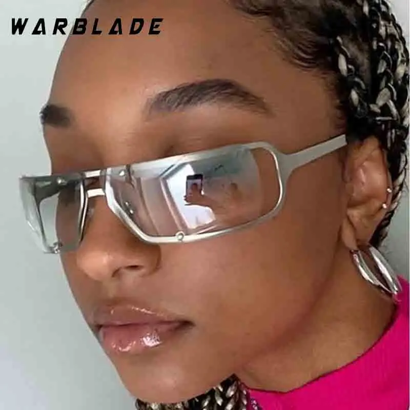 New Punk Y2K Women's Sunglasses Vintage Future Technolog Designer Eyewear  Men Outdoor Sports Cycling Driving Shades UV400 Очки