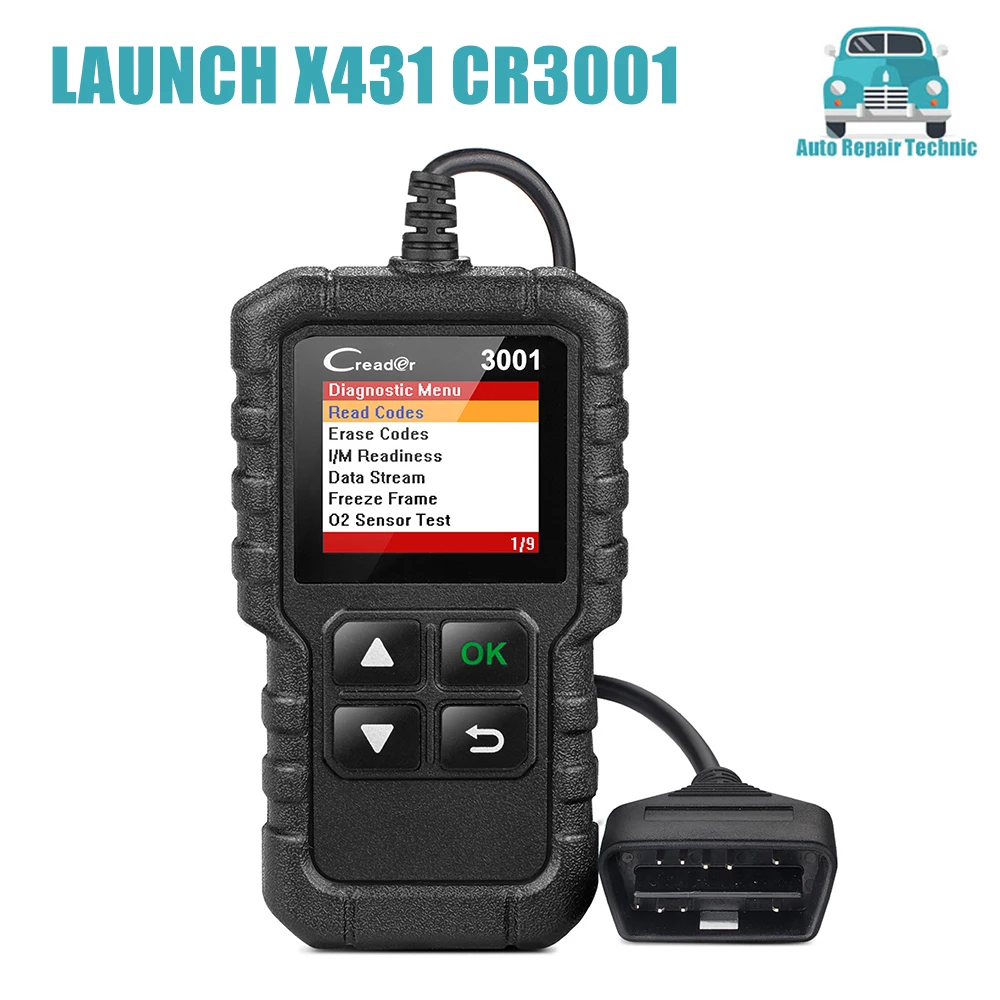 

LAUNCH X431 CR3001 Car Full OBD2 Diagnostic Tools Automotive Professional Code Reader Scanner Check Engine Free Update pk ELM327