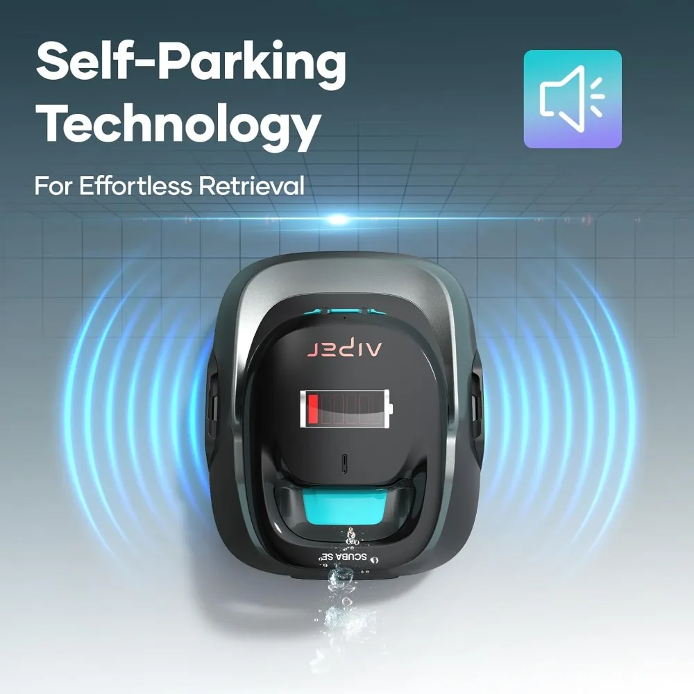 (2025 Upgrade)  Scuba SE Cordless Pool Cleaner, Upgrade 95-Min Runtime, Smart Self-Parking, Pool Vacuum for Above-Ground Pools u