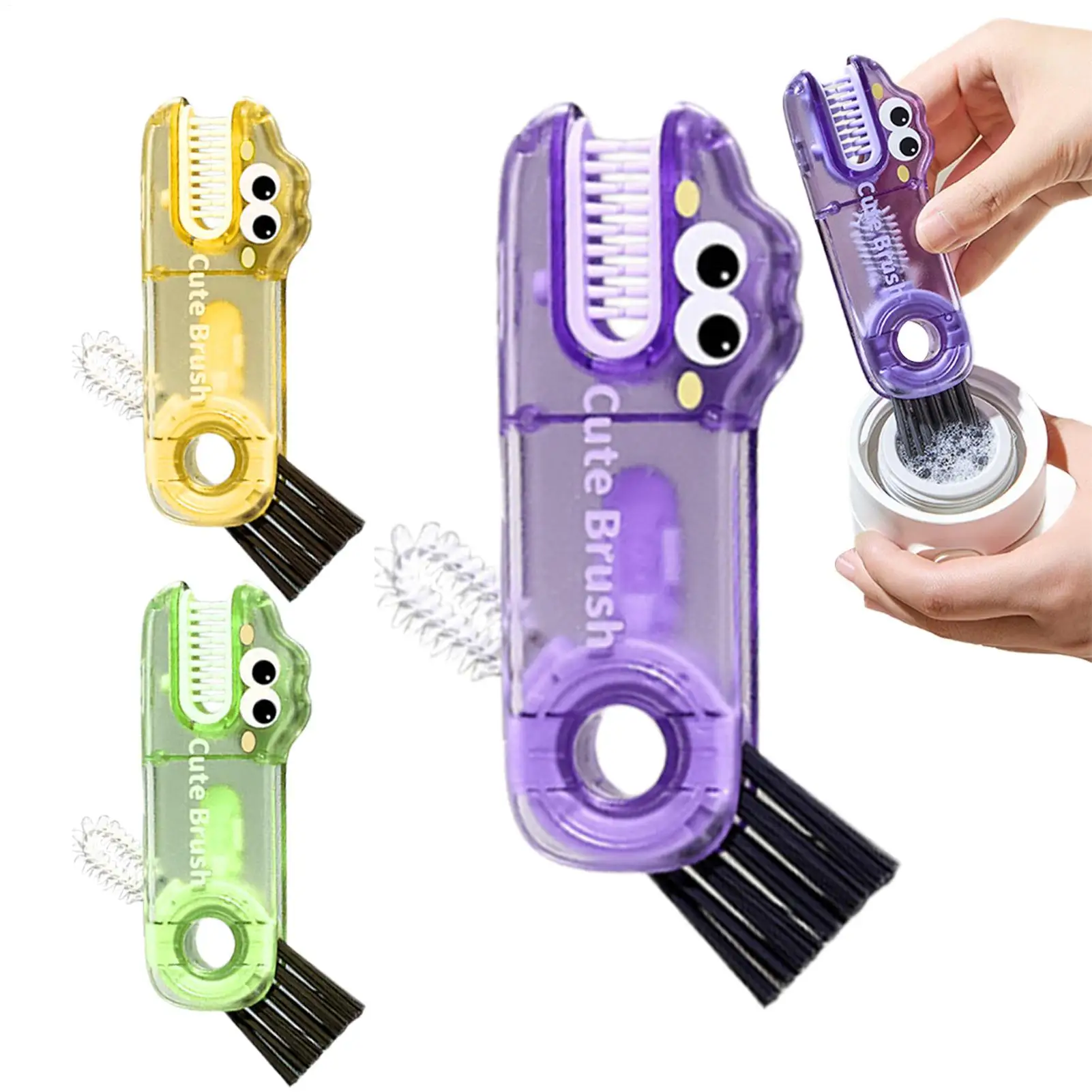 

Cup Cleaner Brush Portable Cup Lid Cleaner Multifunctional Portable Ergonomic Clean Tool For Kitchen Men Women Mug Crevice Tight