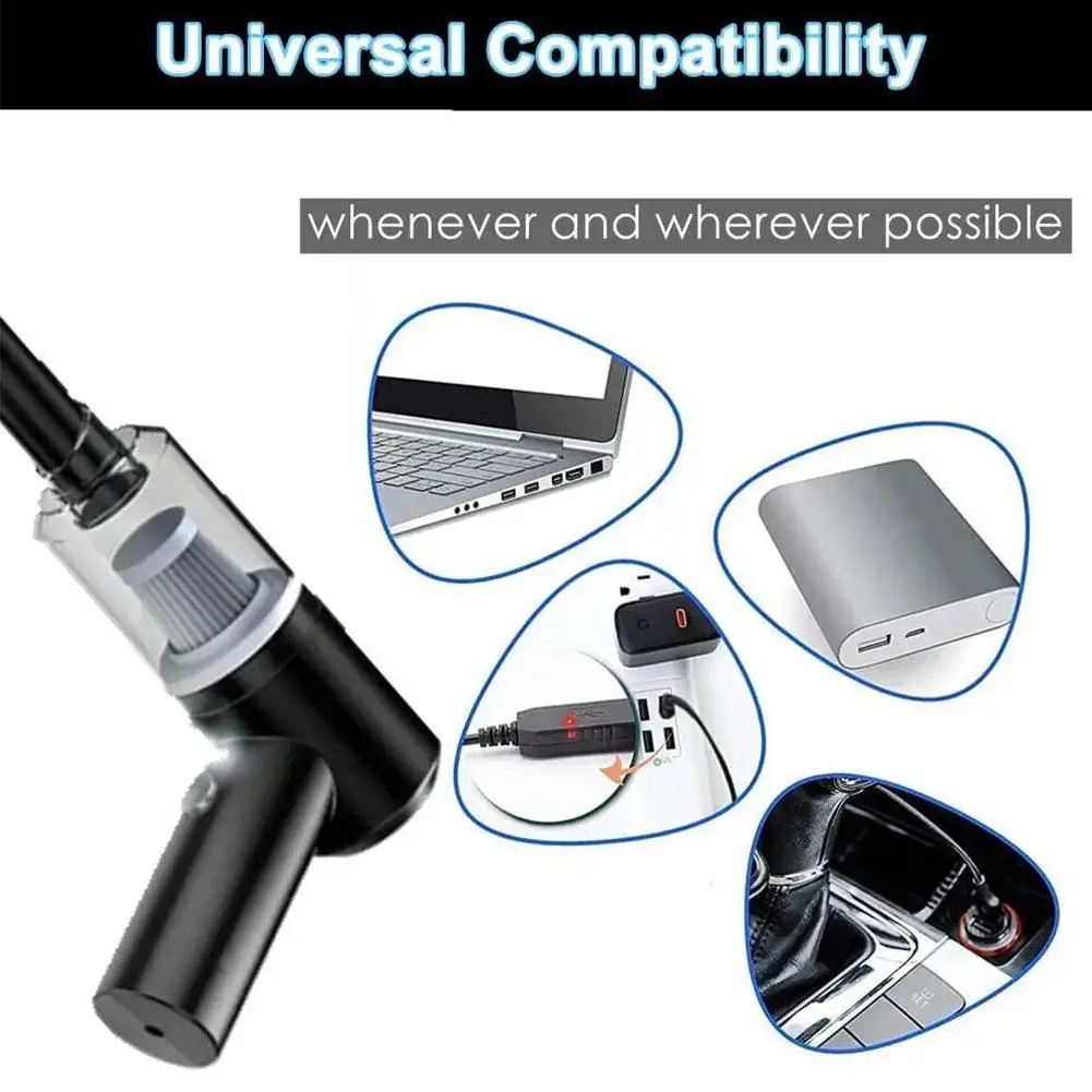 

Car Vacuum Cleaner High-Power Powerful Cleaning Household Vacuum Cleaning Dry Cleaner Blowing Handheld And Smart Vacuum ﻿ W C8P3