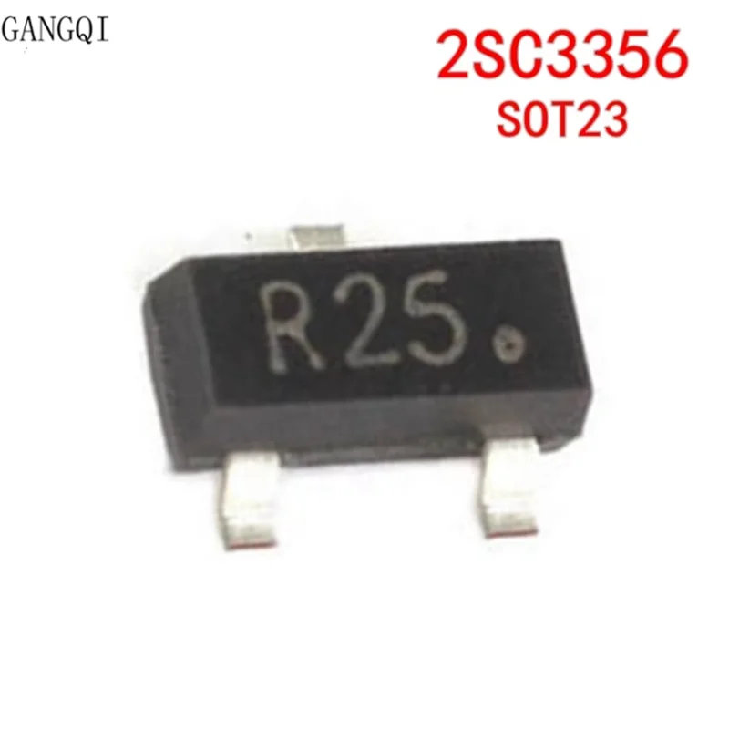 50PCS 2SC3356 2SC3356-25 R25 SOT23-3 Bipolar Transistors - BJT New And Original
