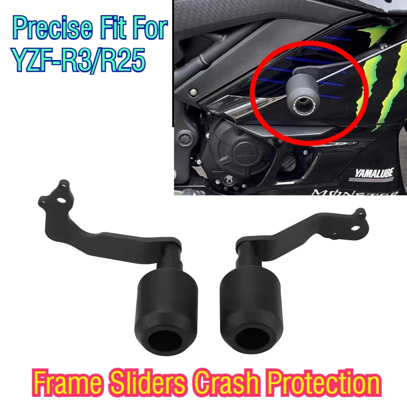 For Yamaha YZF R3 R25 2019-2025 Frame Sliders Crash Protector Aluminum Alloy Motorcycle Engine Anti-fall Protection Accessories