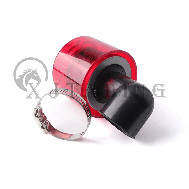 NEW Motorcycle 35mm Splash Proof Air Filters 90 Degree Right Angle Cleaner For Motorbike ATV Scooter Pit Dirt Bike Accessories