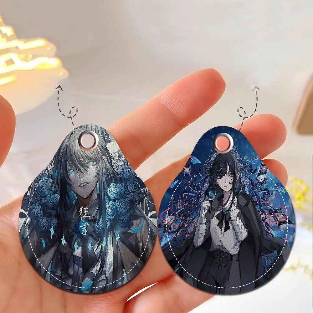 المغني أدو حامل مفتاح جديد بو الجلود مفتاح الحقيبة ضئيلة مدبرة المنزل مفتاح الوصول مدخل الحرس بطاقة حامي حامل #4