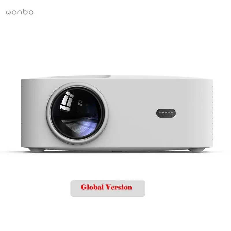 الإصدار العالمي الجديد Wanbo X1 Projector OSD جهاز عرض محمول تصحيح حجر الزاوية للمنزل والمكتب اللاسلكي منخفض الضوضاء