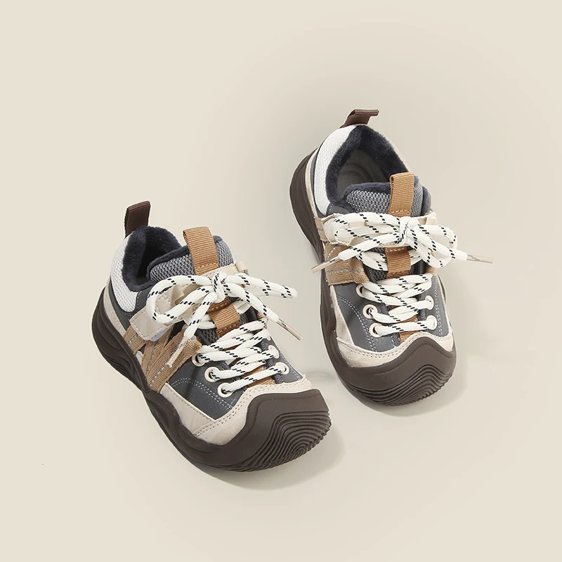 

Children's sports shoes middle and large children hundred casual tide shoes fall and winter padded boys and girls shoes anti-kic