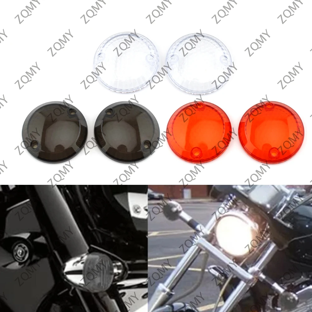 2pcs Motorcycle Turn Signal Light Lens Cover For Suzuki Intruder 1400 VX800