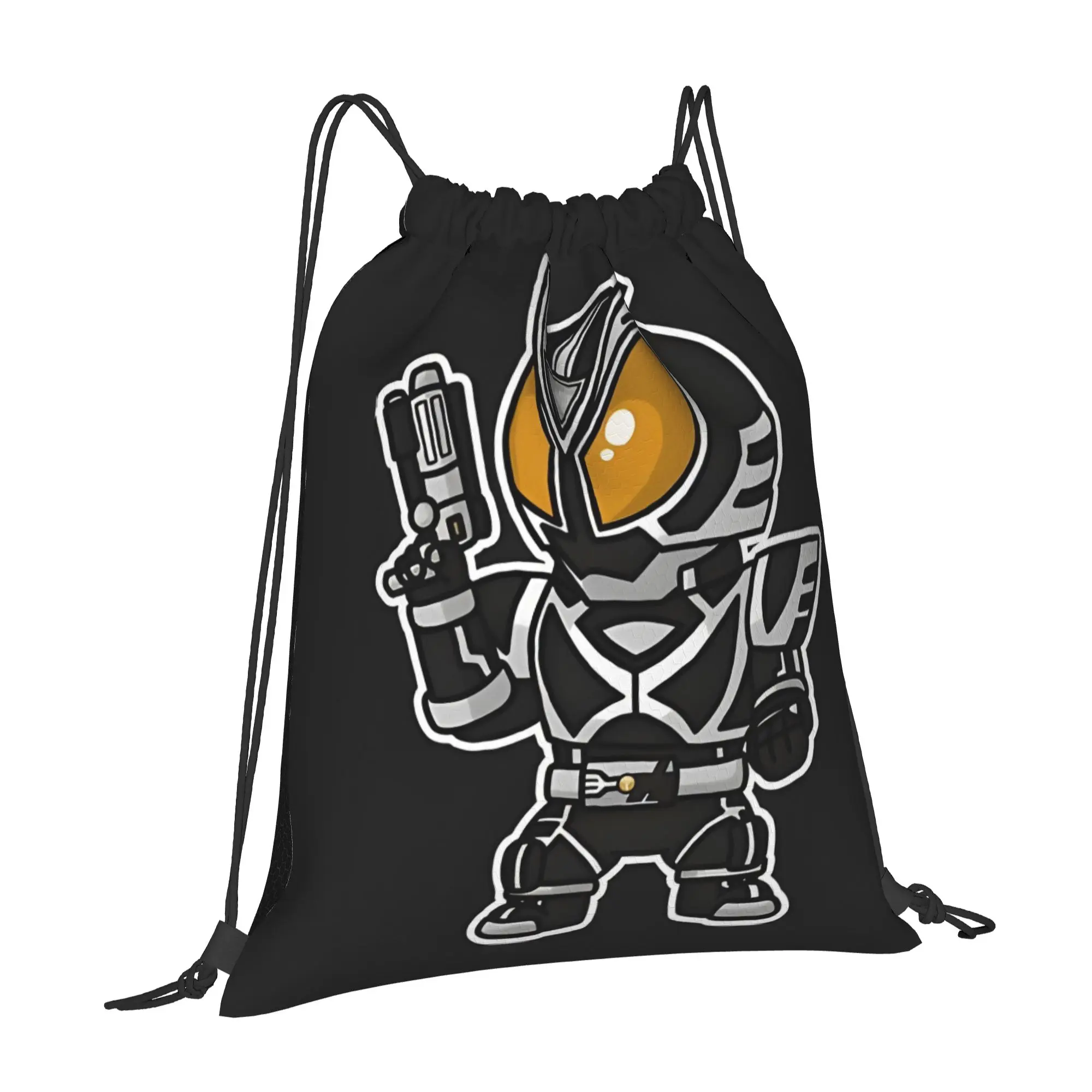 sports Pouch Kamen Rider Delta Chibi Style Kawaii  Portable Sports Drawstring Bags Riding Backpack Gym Clothes Storage Backpacks