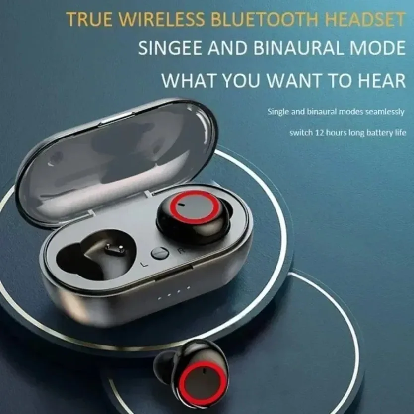 Sport Y50 TWS Wireless Earbuds Bluetooth5.0 Touch Control 9D Stereo Headphone Waterproof Earphone With Mic  For Smartphone