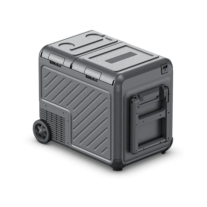 

45L Dual Zone Car Refrigerator Portable Freezer Compressor Car Fridge Freezer with Wheels for Outdoor Travel