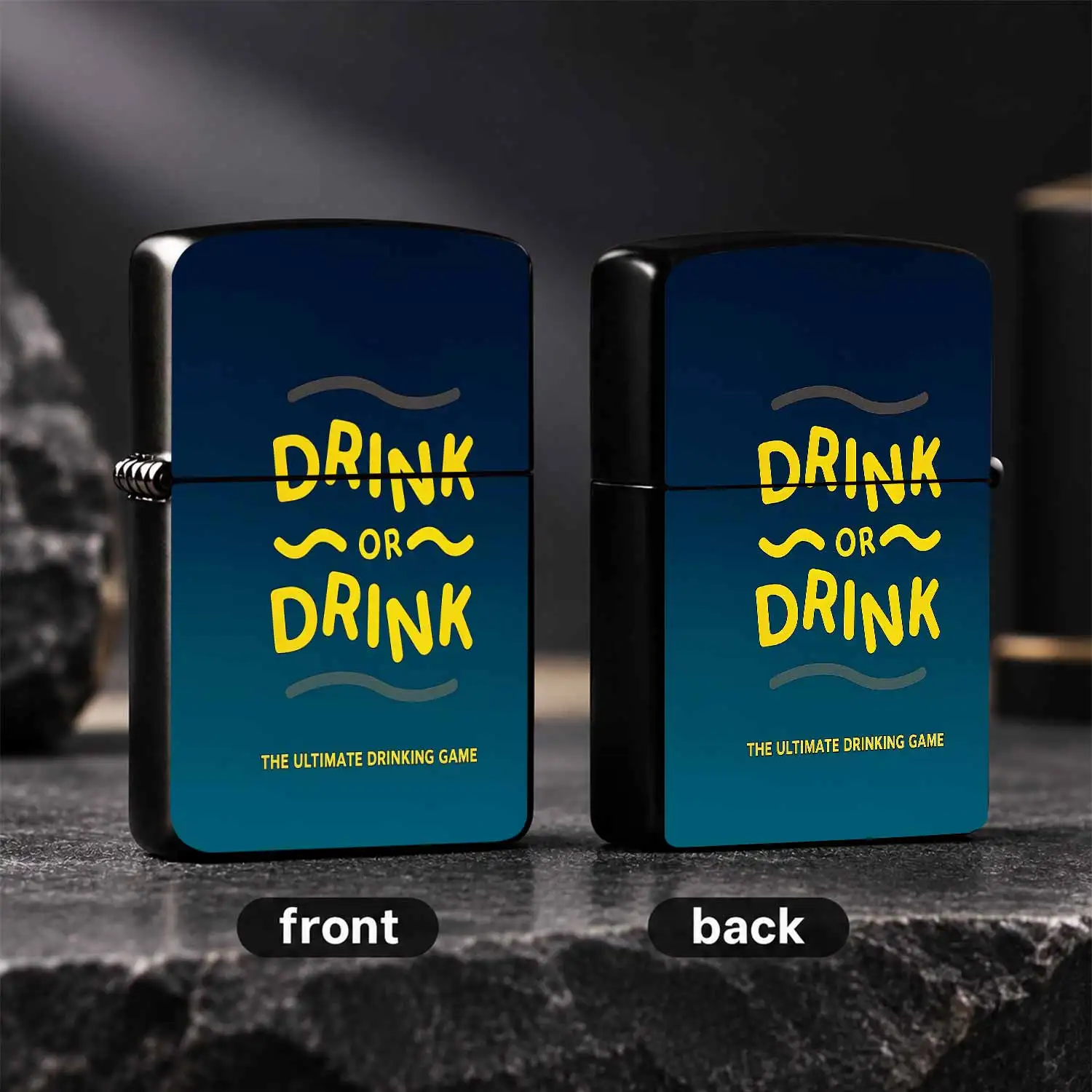 Portable Fun Party Themed Lighter, Drink Or Drink The Ultimate Drinking Game Pattern, Ideal For Friend Team Building, Board Game Night, Outdoor Camping Gathering, Daily Casual Use, Create Lively Pleasant Vibe For All Ki A Humorous And Inter