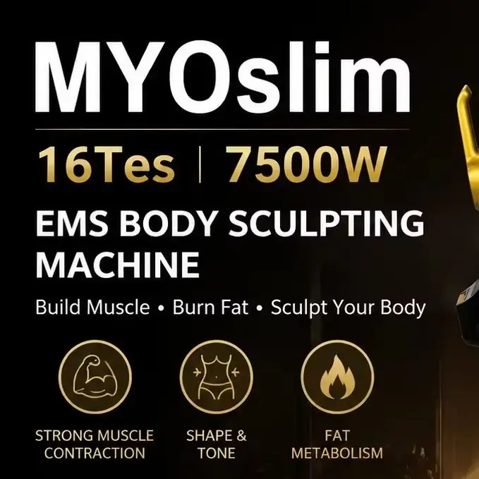 MYOslim EMS Body Sculpting Machine HI-EMT Electromagnetic Muscle Stimulator Portable Body Contouring Device for Salon Fitness
