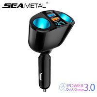 Quick Charge Car Charger QC3.0/PD Port Phone Charger Socket Cigarette Lighter Splitter 12V/24V Universal Dual USB Power Adapter