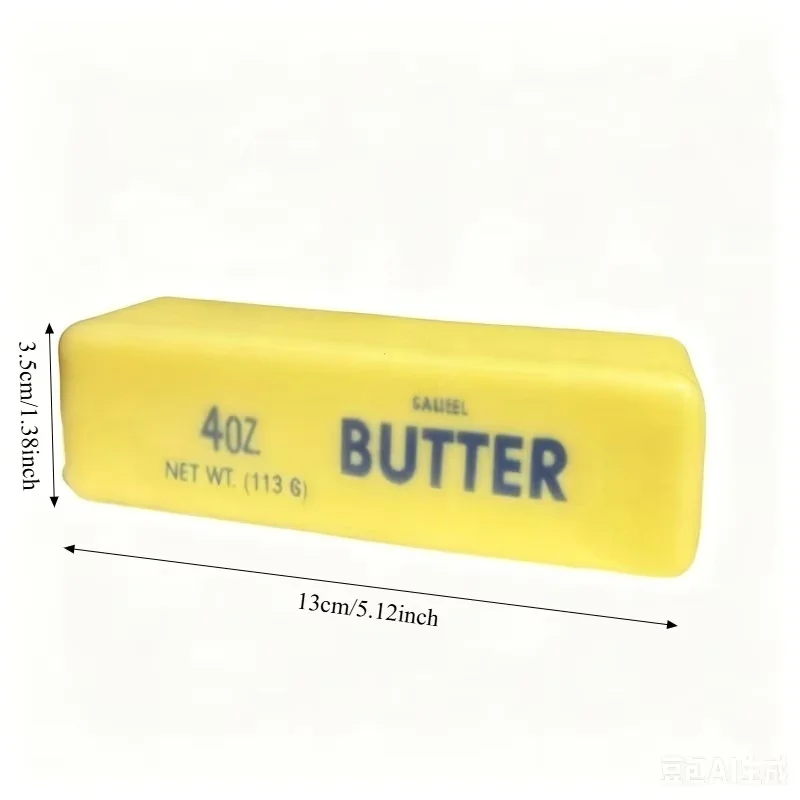 Crunchy Butter Cheese Stick Squishy Fidget Toy Slow Rebound Sound Crispy Butter Bar Toy Finger Squishy Prank Vent Toy for Adult view 2