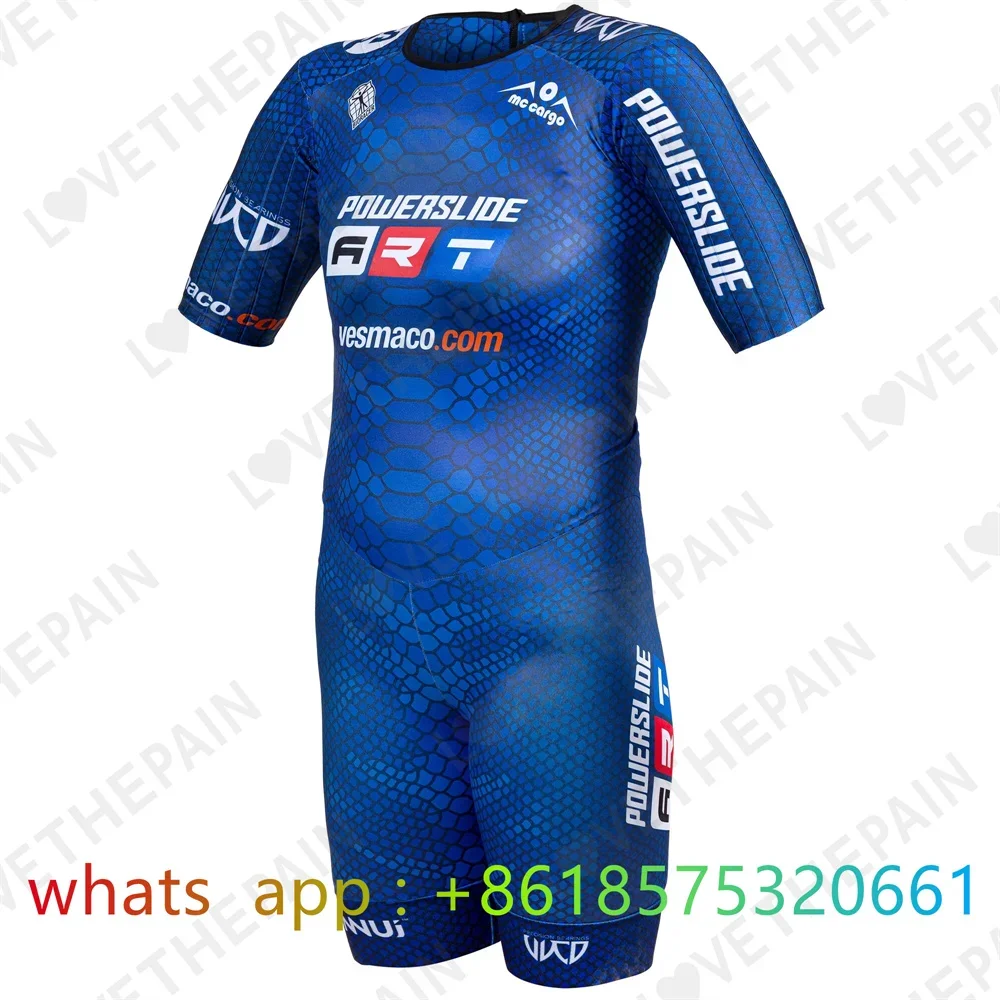 

Powerslide Triathlon Skater suit men bodysuit jersey skinsuit speed Inline Roller Skate ride speeds Skating jumpsuit hombre 2023