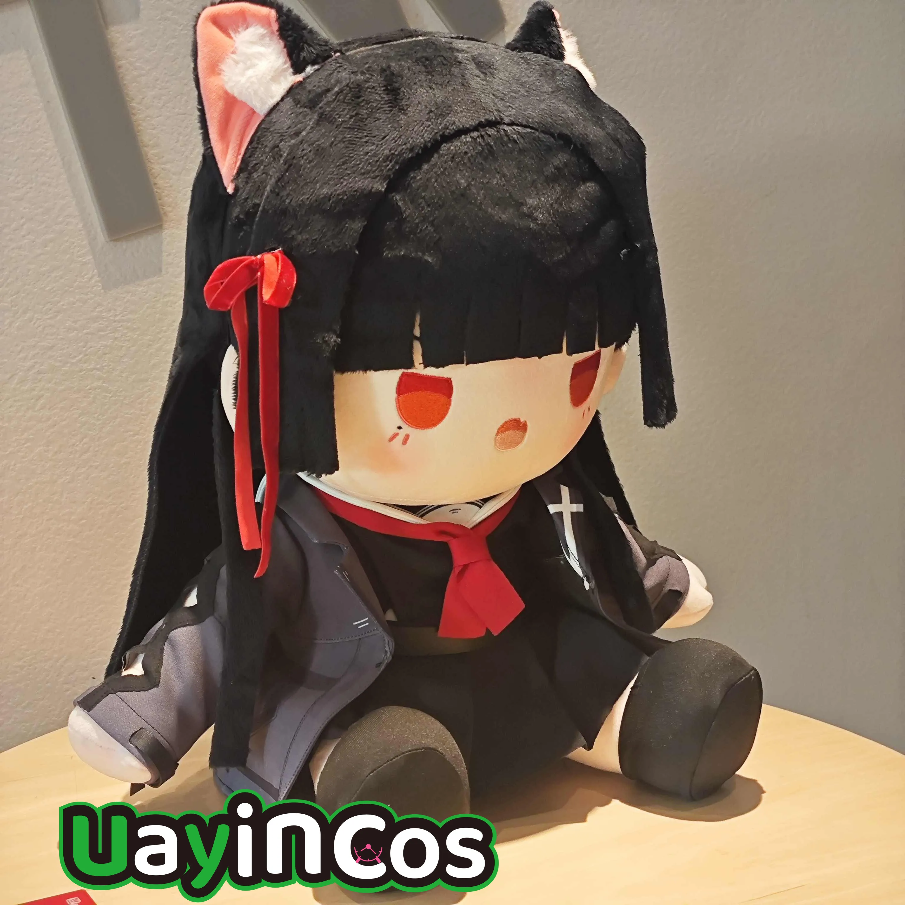 

Плюшевая игрушка Wuthering Waves CHISA, 40 см, мультяшная, с одеждой, подушка-украшение, аниме-фигурка, игровая игрушка, подарки для детей, косплей