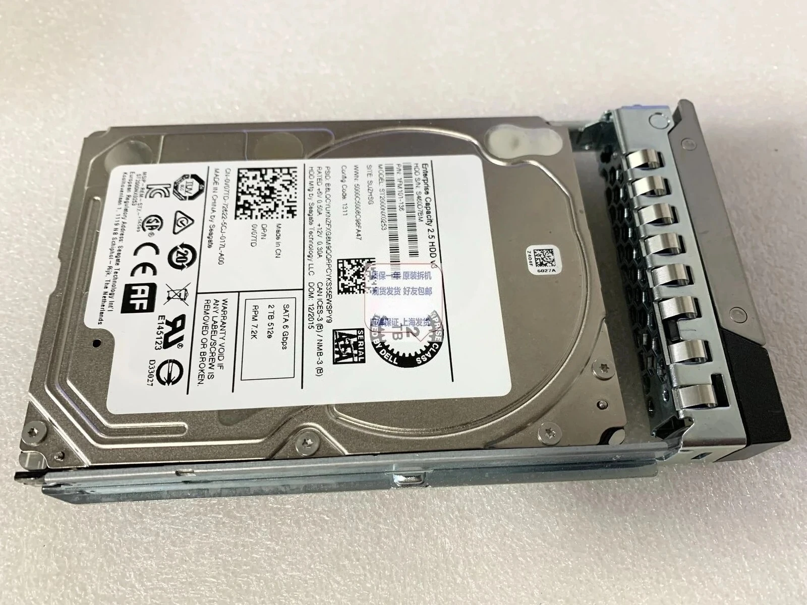 Б/у 0V07TD ST2000NX0253 R740 R930 Жесткий диск 2T 2.5 SATA