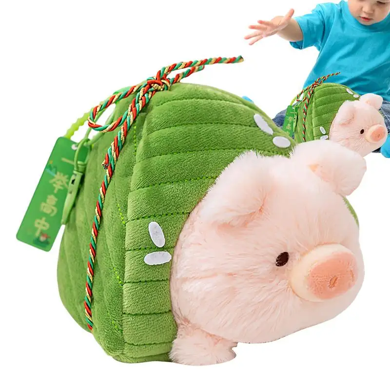 

Stuffed Animals Festival Theme Animal Plush Doll Soft Zongzi Shape Doll For Baby Kids Girls Boys Toddler Easter Birthday Party